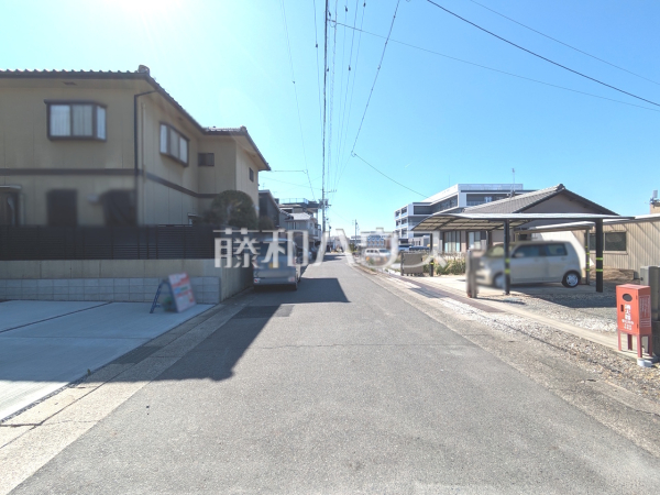 接道状況および現場風景　【春日井市東野町４丁目】