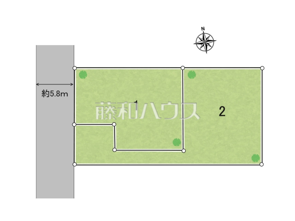 全体区画図　【小牧市藤島町出口】