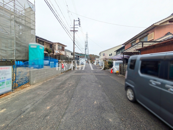 接道状況および現場風景　【小牧市大字本庄】