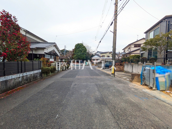 接道状況および現場風景　【小牧市大字本庄】