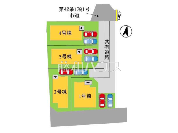 全体区画図　【福岡市東区三苫１丁目】