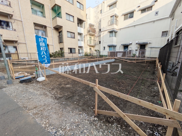 ≪2号棟　外観≫耐震等級3の地震に強い家。震度6強～7の地震でも、軽い補修程度で住み続けられるレベルの建物です。【調布市西つつじケ丘１丁目】