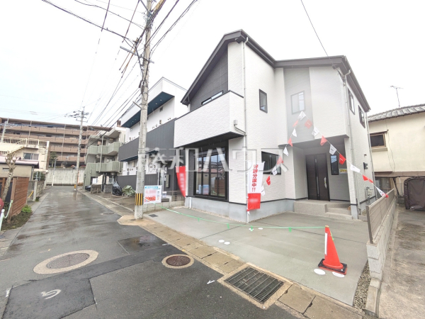 接道状況および現場風景　【福岡市東区香椎駅東１丁目】
