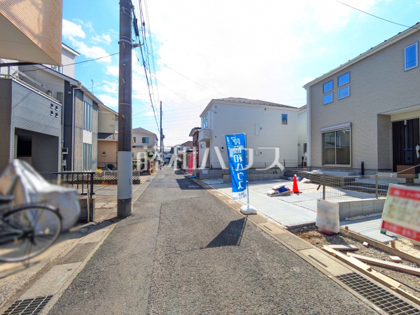 接道状況および現場風景　【富士見市水谷東１丁目】