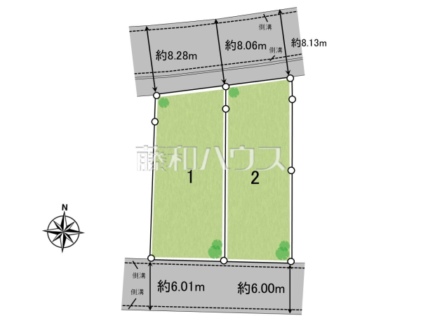 全体区画図　【福岡市西区野方５丁目】