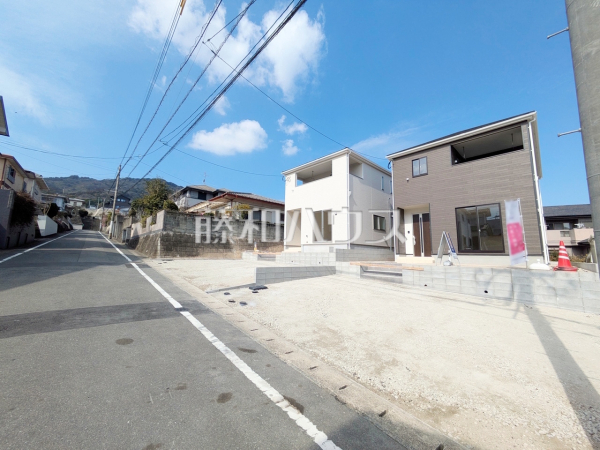 2号棟　接道状況および現場風景　【福岡市西区野方５丁目】