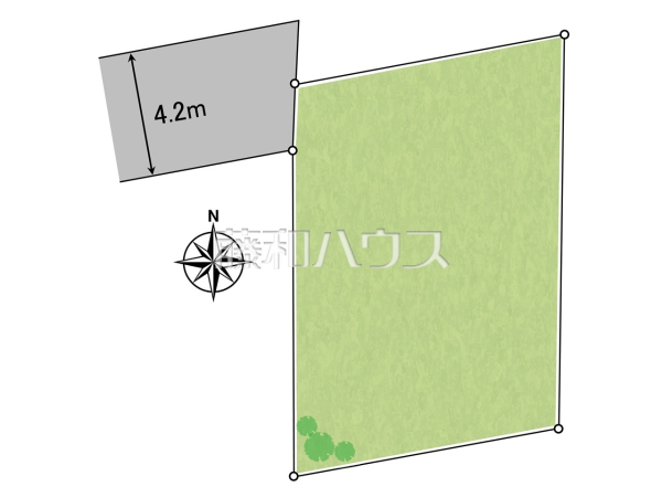 区画図　【所沢市北中１丁目】