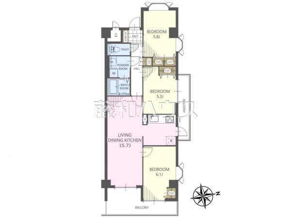 間取図　【ライオンズマンション西所沢】