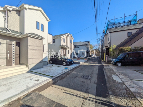 接道状況および現場風景　【昭島市美堀町２丁目】