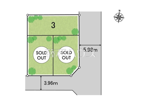 全体区画図　【福岡市西区小戸３丁目】