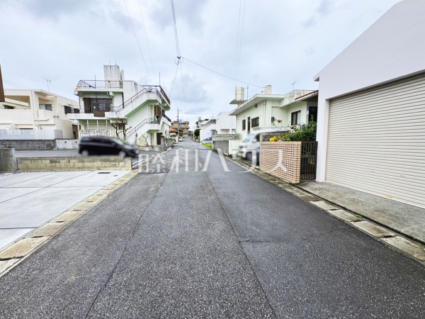 接道状況および現場風景　【沖縄市美里仲原町】