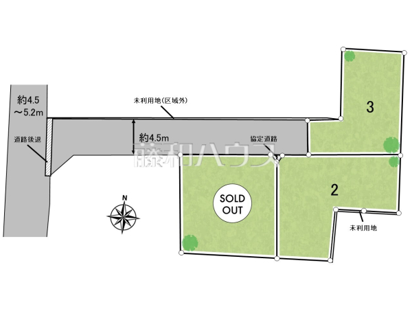 全体区画図 【小金井市東町4丁目】 全体区画図 【小金井市東町4丁目】