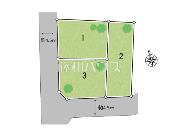 全体区画図　【調布市緑ケ丘１丁目】