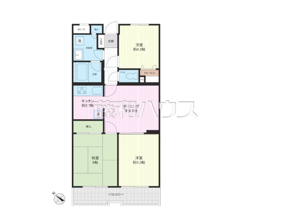 間取図　【ピアシティ多摩永山パークサイド】