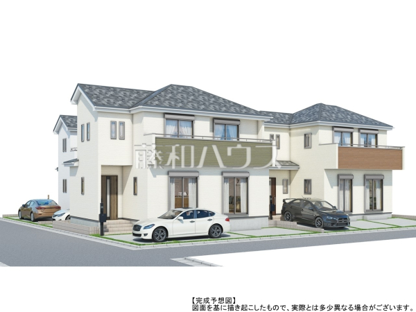 完成予想図（外観）　【東村山市秋津町３丁目】　 建物のプレゼンをさせていただきますので、実際の完成イメージを思い描いていただくことができます。お気軽にお問合せ下さい。 