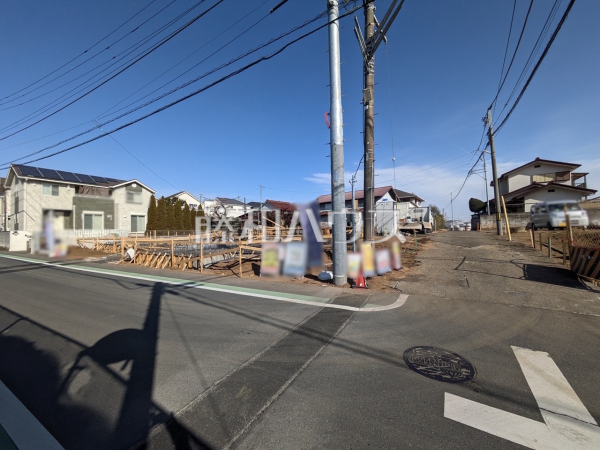 接道状況および現場風景　【東村山市秋津町３丁目】