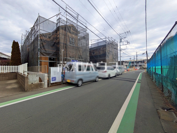 接道状況および現場風景　【東村山市秋津町３丁目】