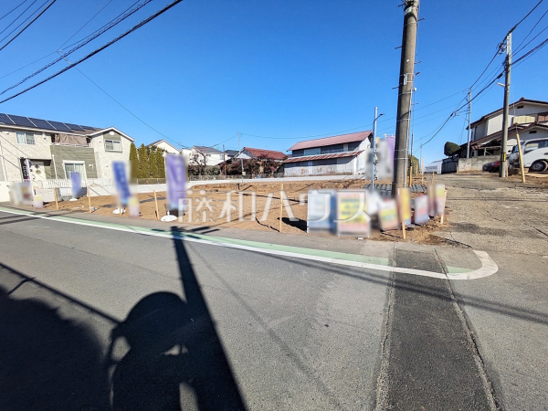 接道状況および現場風景　【東村山市秋津町３丁目】