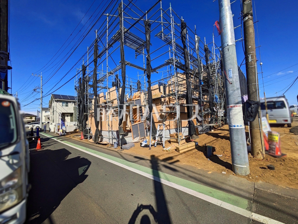接道状況および現場風景　【東村山市秋津町３丁目】