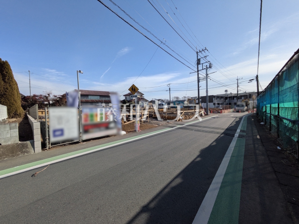 接道状況および現場風景　【東村山市秋津町３丁目】