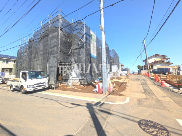 接道状況および現場風景　【東村山市秋津町３丁目】