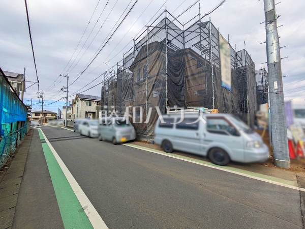 接道状況および現場風景　【東村山市秋津町３丁目】