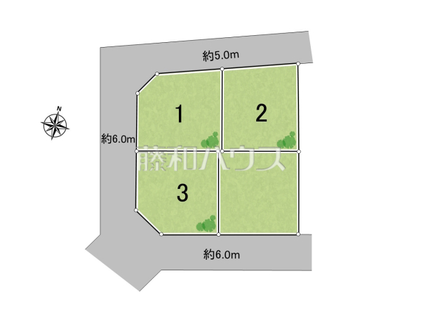 全体区画図　【八王子市めじろ台４丁目】