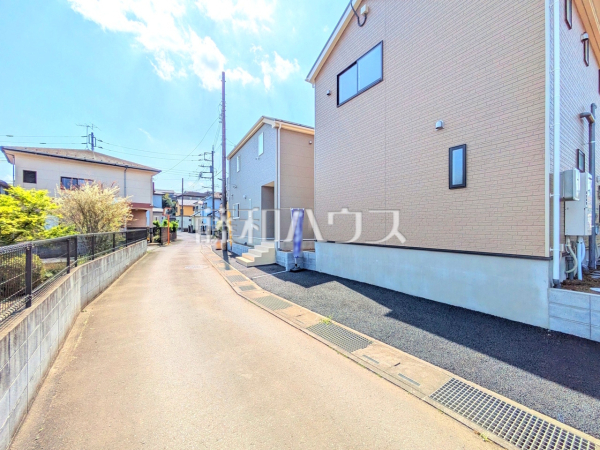 接道状況および現場風景　【武蔵村山市中藤４丁目】