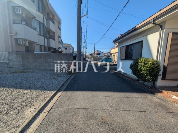接道状況および現場風景　【名古屋市守山区鳥羽見２丁目】