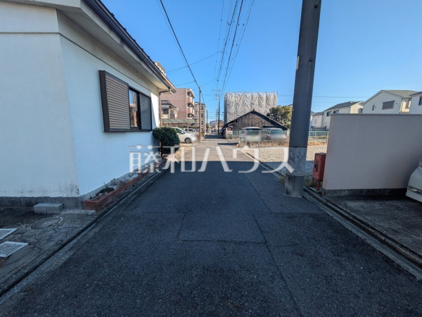 接道状況および現場風景　【名古屋市守山区鳥羽見２丁目】