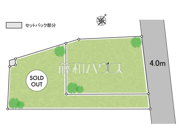 全体区画図　【八王子市長房町】