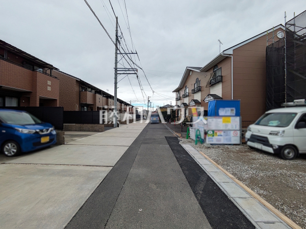 接道状況および現場風景　【岩倉市鈴井町中島】