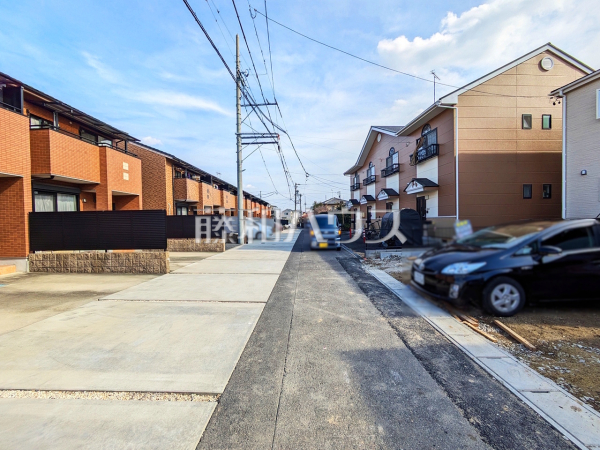 接道状況および現場風景　【岩倉市鈴井町中島】