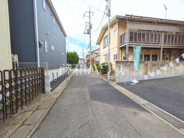 接道状況および現場風景　【富士見市水谷東１丁目】