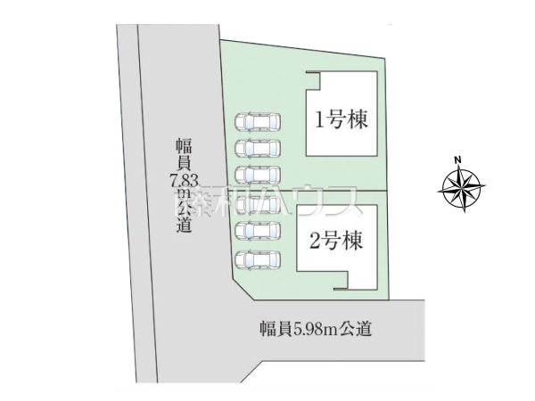 全体区画図　【春日井市高座台３丁目】