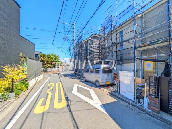 接道状況および現場風景　【立川市栄町３丁目】