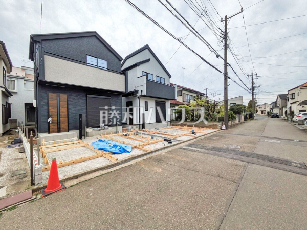接道状況および現場風景　【西東京市向台町４丁目】 見学はしたいけど、なかなか時間が取れない・・・そんな方に出勤前や仕事終わりにマイホームを見学できるサポートをいたします 