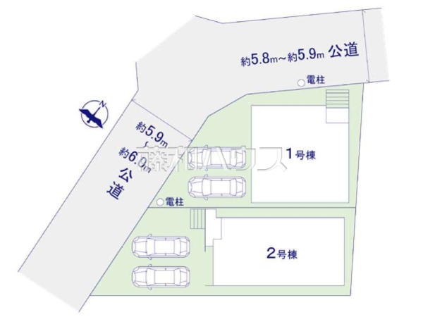 全体区画図　【福岡市南区警弥郷２丁目】