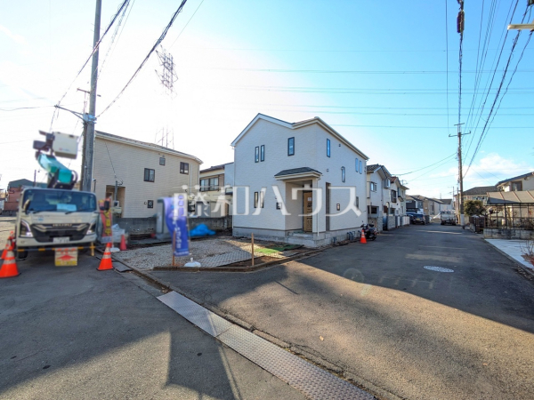 接道状況および現場風景　【武蔵村山市残堀１丁目】