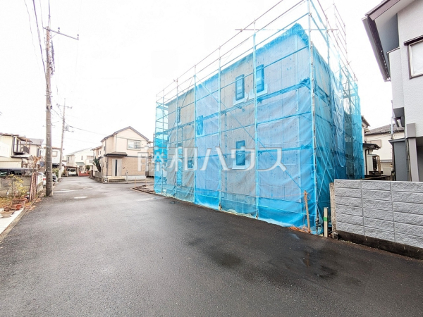 接道状況および現場風景　【武蔵村山市残堀１丁目】
