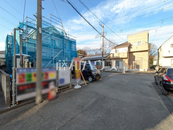 接道状況および現場風景　【武蔵村山市残堀１丁目】