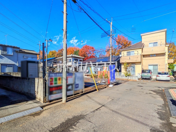 接道状況および現場風景　【武蔵村山市残堀１丁目】