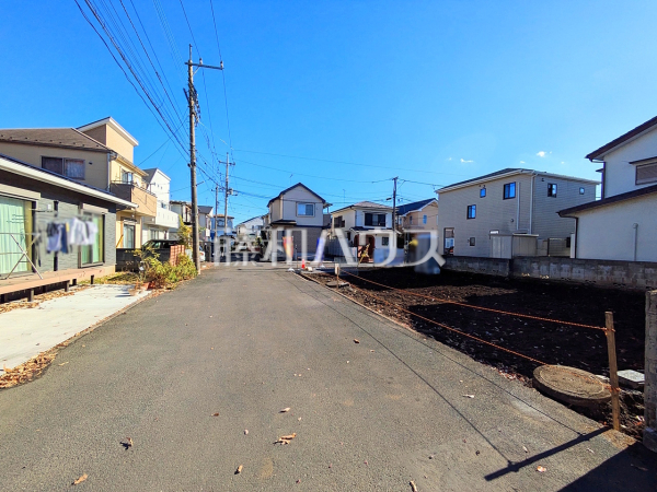 接道状況および現場風景　【武蔵村山市残堀１丁目】
