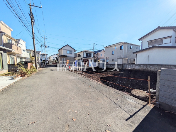 接道状況および現場風景　【武蔵村山市残堀１丁目】