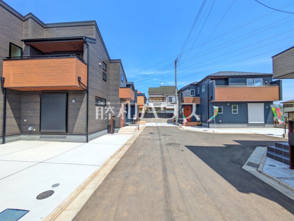 接道状況および現場風景　【武蔵村山市残堀１丁目】