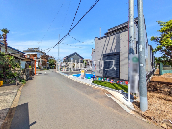 接道状況および現場風景　【武蔵村山市残堀１丁目】