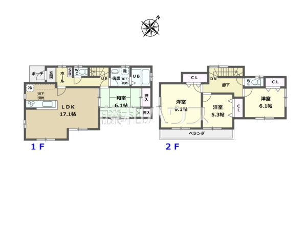 間取図　【新座市大和田４丁目】