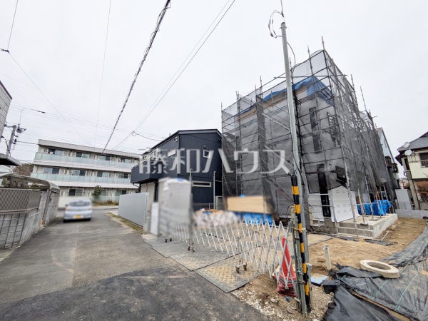 接道状況および現場風景　【狛江市西野川２丁目】