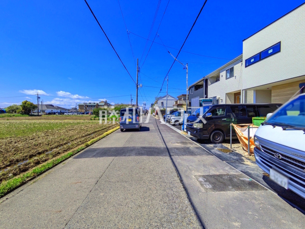 接道状況および現場風景　【岩倉市曽野町宮前】