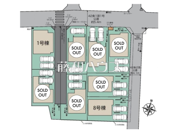 全体区画図　【所沢市小手指元町２丁目】 見学はしたいけど、なかなか時間が取れない・・・そんな方に出勤前や仕事終わりにマイホームを見学できるサポートをいたします。 